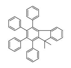 9,9-dimethyl-1,2,3,4-tetraphenylfluorene结构式