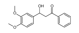 3-(3,4-dimethoxyphenyl)-3-hydroxy-1-phenylpropan-1-one Structure