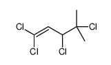 1,1,3,4-tetrachloro-4-methylpent-1-ene结构式