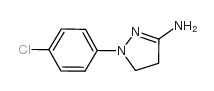 1-(4-氯苯基)-4,5-二氢-1H-吡唑-3-胺结构式