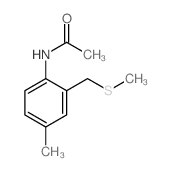 N-[4-methyl-2-(methylsulfanylmethyl)phenyl]acetamide Structure
