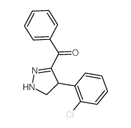 [4-(2-chlorophenyl)-4,5-dihydro-1H-pyrazol-3-yl]-phenyl-methanone Structure