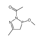 2-acetyl-3-methoxy-5-methyldiazaphospholine Structure