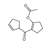 [2-(cyclopent-2-ene-1-carbonyl)cyclopenten-1-yl] acetate结构式