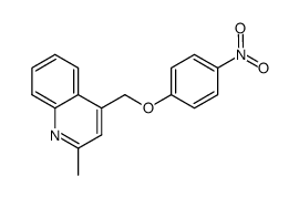 4-(4-nitrophenoxy)methyl-2-methylquinoline结构式