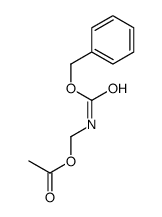 phenylmethoxycarbonylaminomethyl acetate Structure