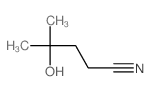 Pentanenitrile,4-hydroxy-4-methyl- Structure