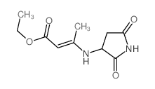 ethyl 3-[(2,5-dioxopyrrolidin-3-yl)amino]but-2-enoate结构式