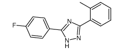 5-(4-fluorophenyl)-3-(o-tolyl)-1H-1,2,4-triazole结构式