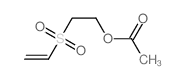 2-ethenylsulfonylethyl acetate Structure