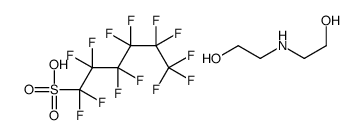 tridecafluorohexanesulphonic acid, compound with 2,2'-iminodiethanol (1:1) Structure