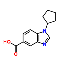 1-Cyclopentyl-1H-benzimidazole-5-carboxylic acid Structure