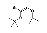 2-[2-bromo-2-[(2-methylpropan-2-yl)oxy]ethenoxy]-2-methylpropane结构式