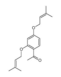 1-[2,4-bis(3-methylbut-2-enoxy)phenyl]ethanone Structure