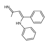 (Z)-N-(3-imino-1-phenylbut-1-en-1-yl)aniline结构式