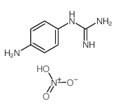 2-(4-aminophenyl)guanidine; dihydroxy-oxo-azanium Structure