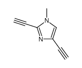 (9ci)-2,4-二乙炔-1-甲基-1H-咪唑结构式