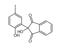 2-hydroxy-2-(2-hydroxy-5-iodophenyl)indene-1,3-dione Structure