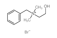 benzyl-(2-hydroxyethyl)-dimethyl-azanium structure