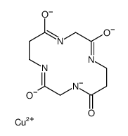 copper,1,4,8,11-tetrazanidacyclotetradecane-2,5,9,12-tetrone Structure