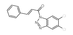 2-Propen-1-one,1-(5,6-dichloro-1H-benzotriazol-1-yl)-3-phenyl- structure