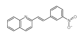 2-[2-(3-nitrophenyl)ethenyl]quinoline结构式