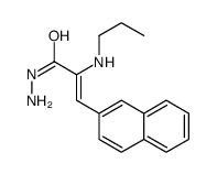 (Z)-3-naphthalen-2-yl-2-(propylamino)prop-2-enehydrazide结构式