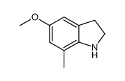 1H-Indole,2,3-dihydro-5-methoxy-7-methyl-(9CI) structure