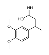 3-(3,4-Dimethoxyphenyl)butyramide结构式