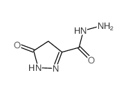 1H-Pyrazole-3-carboxylic acid, 4, 5-dihydro-5-oxo-, hydrazide结构式