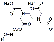 ethylenediaminetetraacetic acid calcium disodium salt hydrate structure