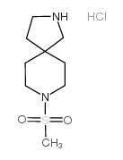 8-(甲基磺酰基)-2,8-二氮杂螺[4.5]癸烷盐酸盐结构式
