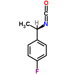 (R)-(+)-1-(4-氟苯基)异氰酸乙酯结构式