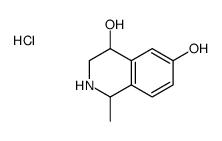 1-methyl-1,2,3,4-tetrahydroisoquinoline-4,6-diol,hydrochloride结构式