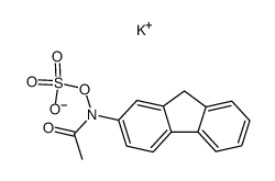 potassiumN-(9H-fluoren-2-yl)acetamido sulfate Structure