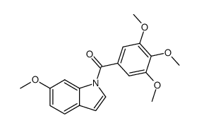 (6-methoxy-1H-indol-1-yl)(3,4,5-trimethoxyphenyl)methanone结构式