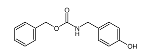 (4-hydroxybenzyl)-carbamic acid benzyl ester结构式