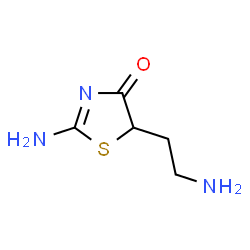 4(5H)-Thiazolone, 2-amino-5-(2-aminoethyl)- (9CI) structure