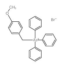 (4-methoxyphenyl)methyl-triphenylarsanium,bromide Structure
