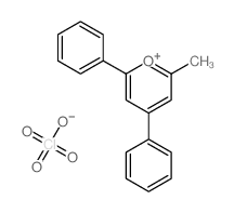 Pyrylium, 2-methyl-4,6-diphenyl-, perchlorate Structure