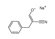 sodium 2-cyano-3-phenylprop-1-en-1-olate结构式