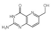 9-amino-4-(hydroxymethyl)-5,8,10-triazabicyclo[4.4.0]deca-2,4,8,11-tetraen-7-one structure