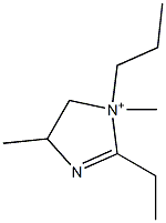 1H-Imidazolium,2-ethyl-4,5-dihydro-1,4-dimethyl-1-propyl-(9CI) structure