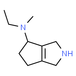 Cyclopenta[c]pyrrol-4-amine, N-ethyl-1,2,3,4,5,6-hexahydro-N-methyl- (9CI)结构式