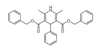 2,6-Dimethyl-4-phenyl-1,4-dihydro-pyridine-3,5-dicarboxylic acid dibenzyl ester Structure