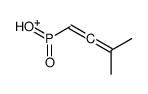 hydroxy-(3-methylbuta-1,2-dienyl)-oxophosphanium Structure