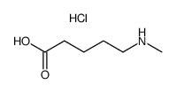 5-(N-methylamino)pentanoic acid hydrochloride salt结构式