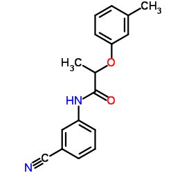 N-(3-Cyanophenyl)-2-(3-methylphenoxy)propanamide Structure