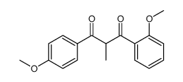 2-methyl-1-(2-methoxyphenyl)-3-(4-methoxyphenyl)propane-1,3-dione Structure