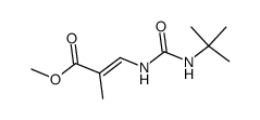 methyl (E)-3-(3-(tert-butyl)ureido)-2-methylacrylate结构式